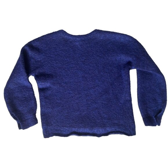 Country Road Sweater Size X Small, Crew Neck, purple & blue, mohair blend, wool - Picture 2 of 13